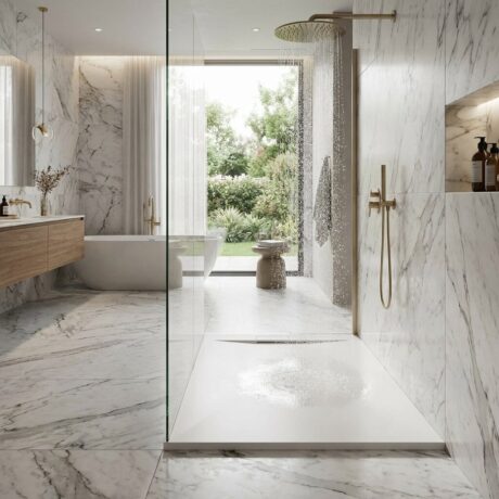 DALIA Duschwanne aus Mineralguss – moderne Badezimmer