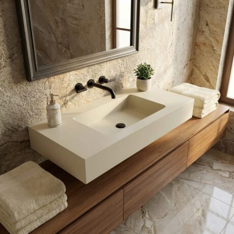 Waschbecken aus Mineralguss modell VICTORIA Kostenloser Transport 🚚