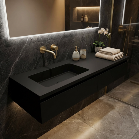 Eingebaute Waschbecken aus Mineralguss modell ROMANA Kostenloser Transport 🚚